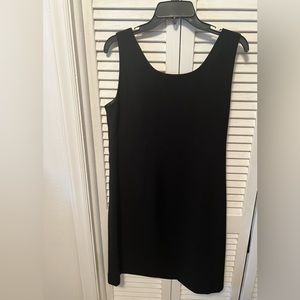 Sleek black mini dress